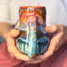 Load image into Gallery viewer, 03-D Rainbow Grotto Mid Mod Mug, TOP SHELF - 22 oz.