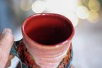 02-A Rainbow PROTOTYPE Textured Divot Barely Flared Mug, 22 oz.