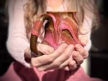 Load image into Gallery viewer, 03-E Magenta Grotto Curvy Mug - TOP SHELF, 19 oz.