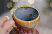 Load image into Gallery viewer, 02-B Golden &#39;Flow&#39; Gourd Mug - TOP SHELF, 18 oz.