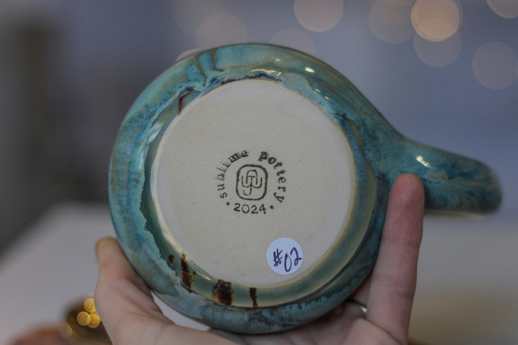 02-C Soft Earth Series PROTOTYPE Acorn Gourd Mug - MINOR MISFIT, 20 oz. - 10% off