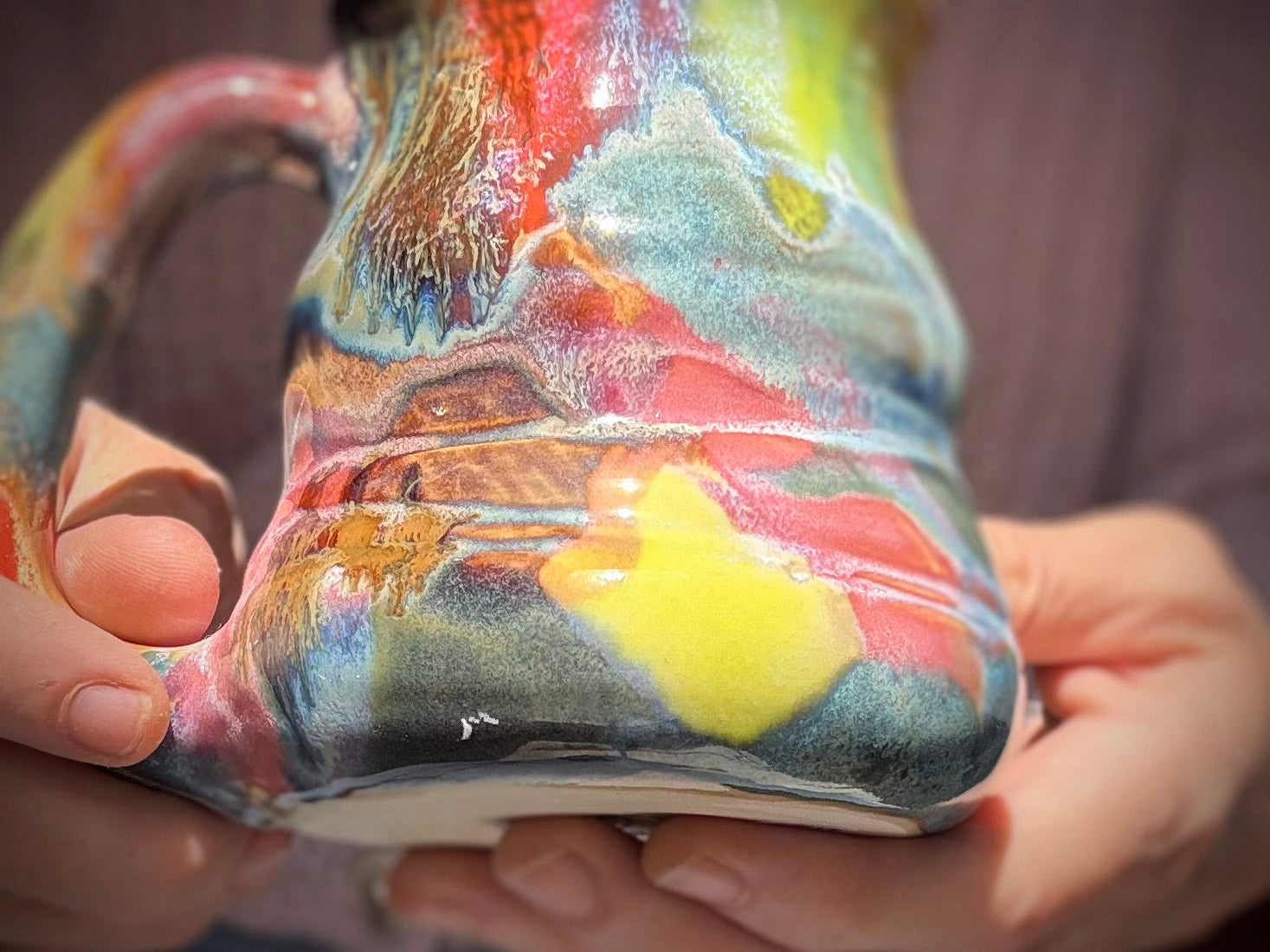23-F EXPERIMENT Textured Curvy Flared Mug, 12 oz.