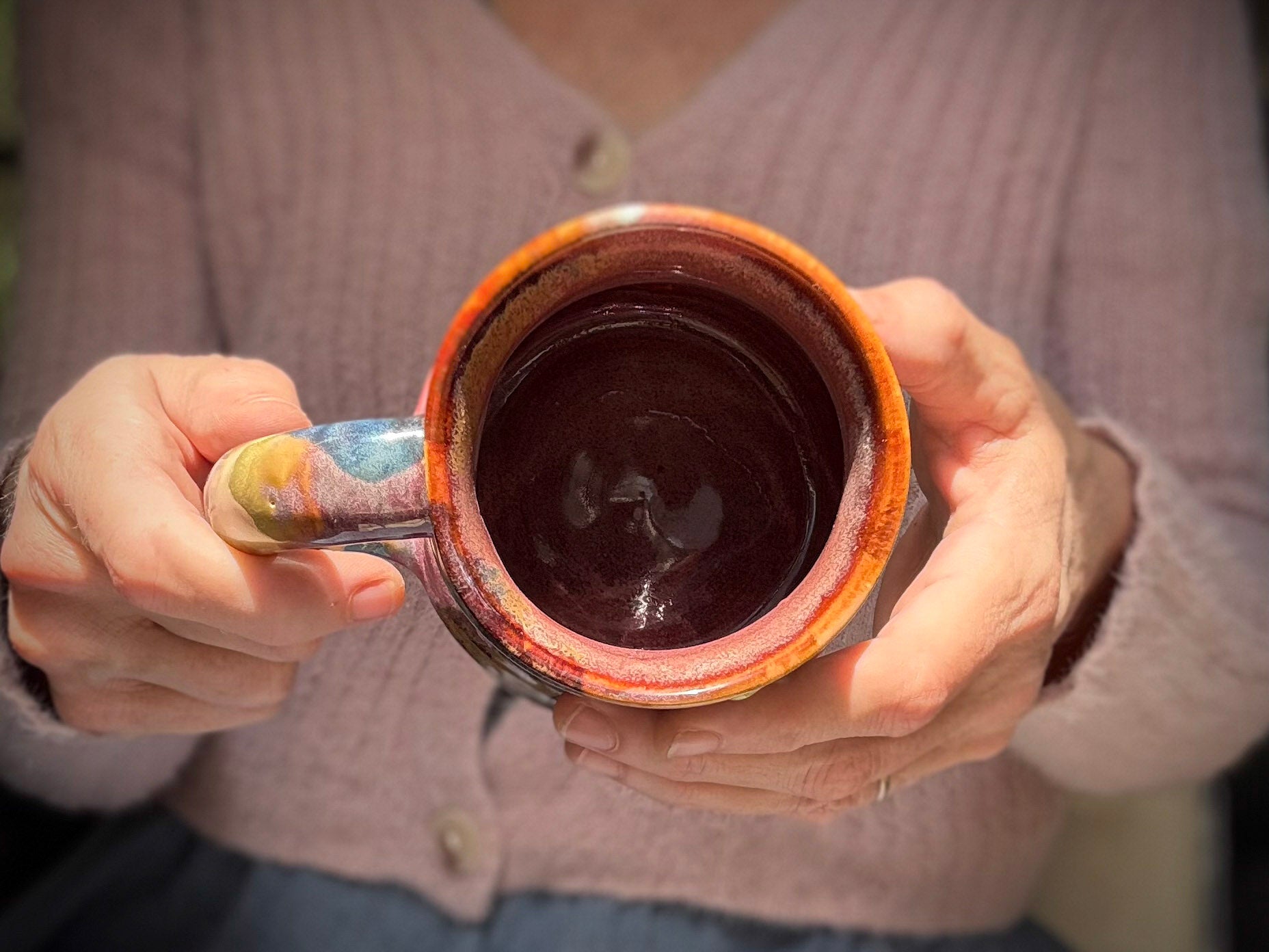 23-F EXPERIMENT Textured Curvy Flared Mug, 12 oz.