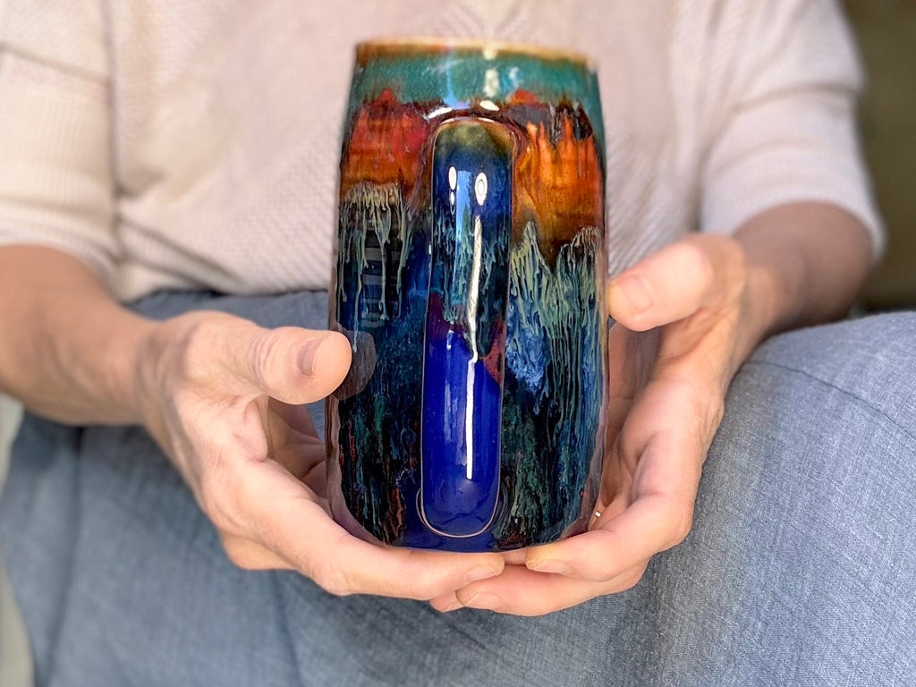 23-C Rainbow Valley Variation Textured Stein Mug - ODDBALL, 20 oz. - 20% off