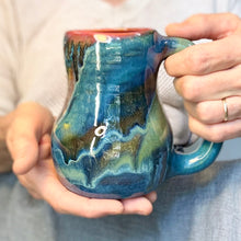 Load image into Gallery viewer, 23-D Turquoise FLOW Mid Mod Mug, 16 oz.