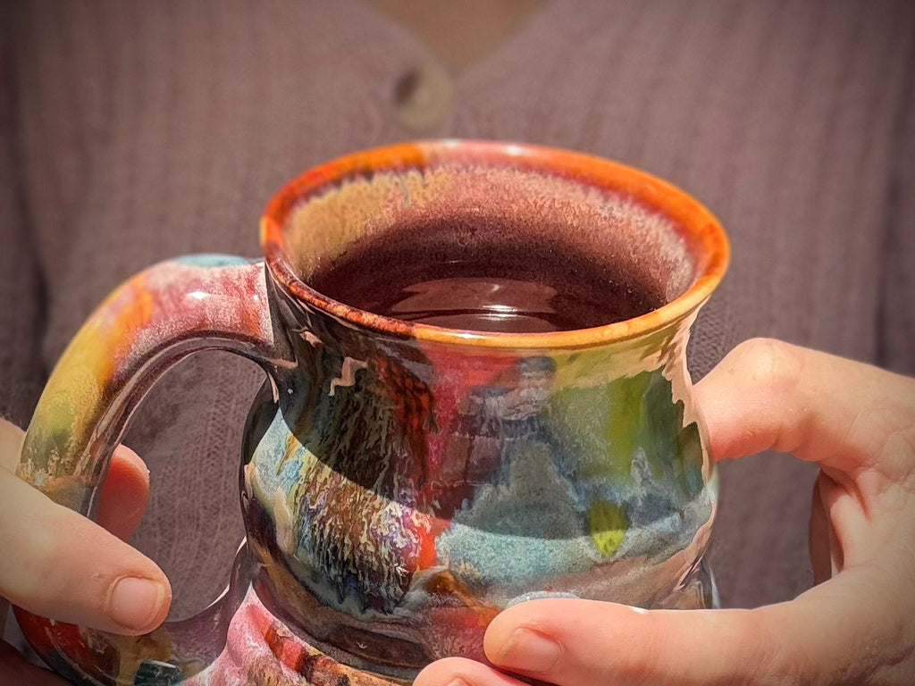 23-F EXPERIMENT Textured Curvy Flared Mug, 12 oz.