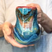 Load image into Gallery viewer, 23-D Turquoise FLOW Mid Mod Mug, 16 oz.