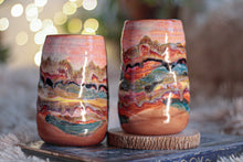 Load image into Gallery viewer, 05-A Desert PROTOTYPE Textured Divot Cup Pair, 16 oz.