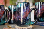 24-B Rainbow Stellar Mug - MINOR MISFIT, 25 oz. - 10% off (This listing is for one mug)