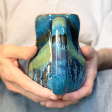 Load image into Gallery viewer, 23-D Turquoise FLOW Mid Mod Mug, 16 oz.