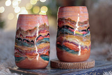 Load image into Gallery viewer, 05-A Desert PROTOTYPE Textured Divot Cup Pair, 16 oz.