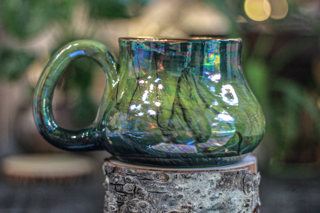 16-A PROTOTYPE Labradorite Squat Mug - ODDBALL, 20 oz. - 15% off