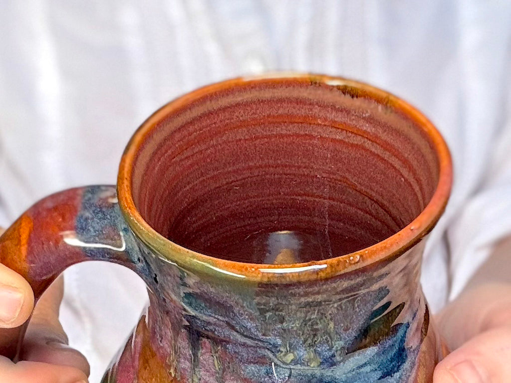 22-D Rainbow PROTOTYPE Textured Flared Mug - MINOR MISFIT, 20 oz. - 10% off