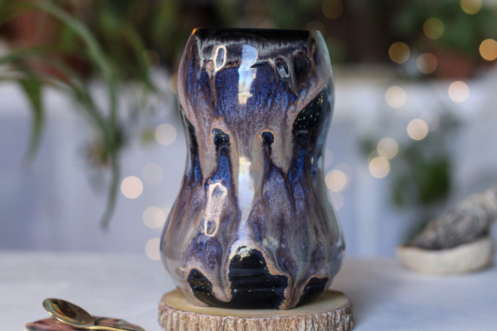 20-C Cosmic Amethyst Grotto Acorn Gourd Mug, 24 oz.