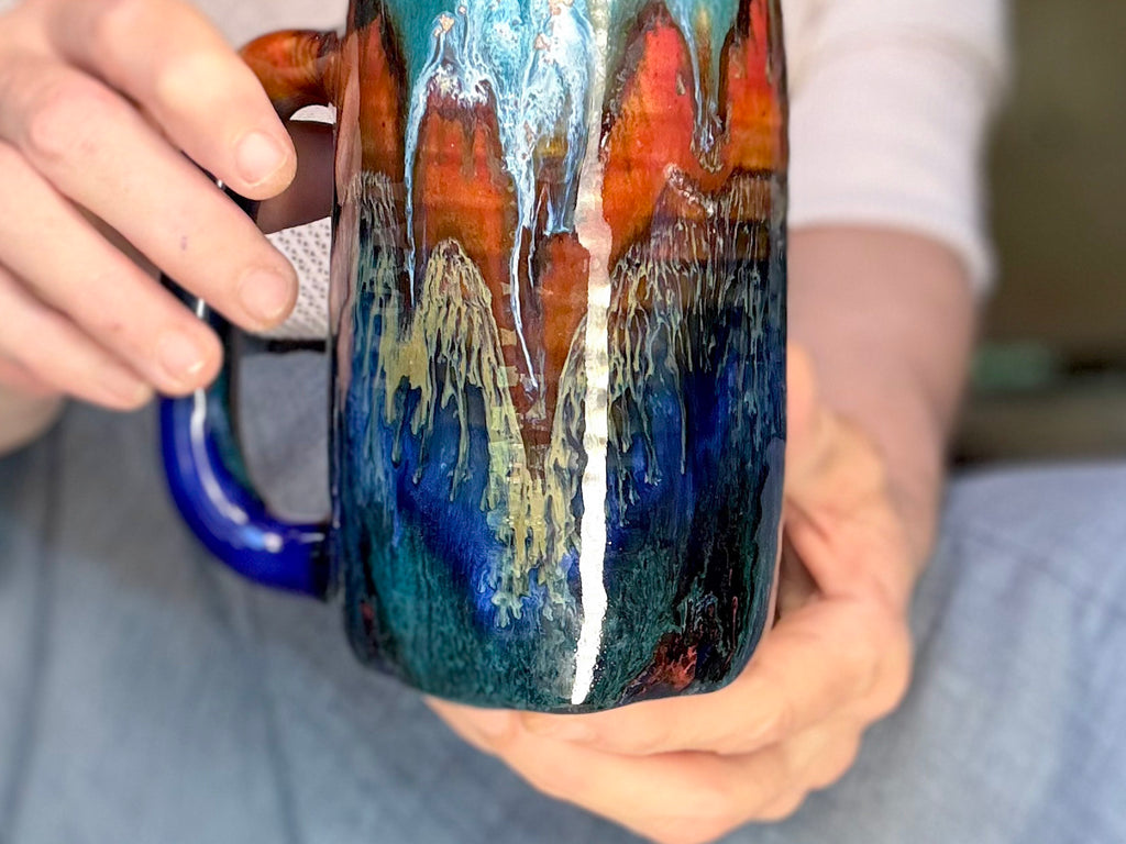 23-C Rainbow Valley Variation Textured Stein Mug - ODDBALL, 20 oz. - 20% off