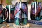 24-B Rainbow Stellar Mug - MINOR MISFIT, 25 oz. - 10% off (This listing is for one mug)