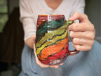 24-D Rainbow Family Variation Swirly Mug, 24 oz.