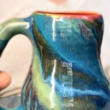 Load image into Gallery viewer, 23-D Turquoise FLOW Mid Mod Mug, 16 oz.