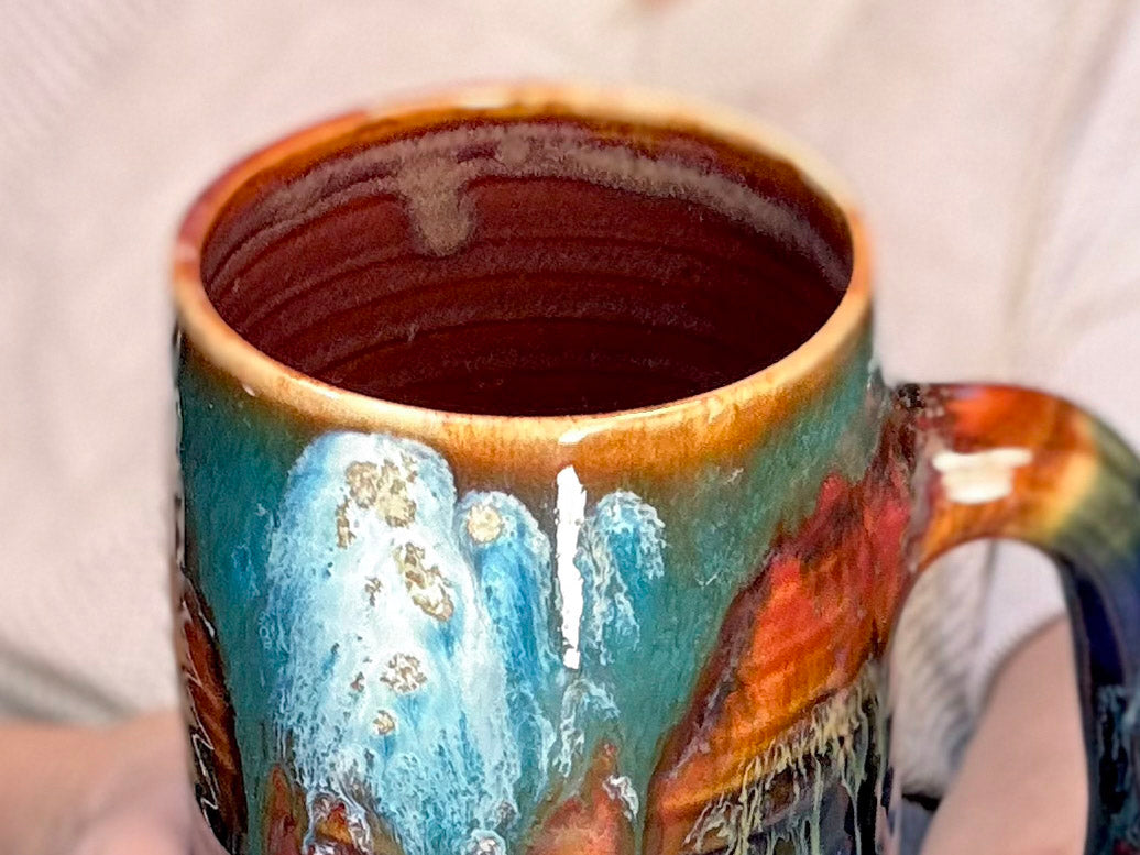23-C Rainbow Valley Variation Textured Stein Mug - ODDBALL, 20 oz. - 20% off