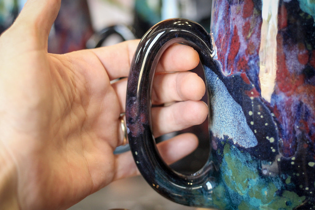 24-B Rainbow Stellar Mug - MINOR MISFIT, 25 oz. - 10% off (This listing is for one mug)