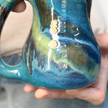 Load image into Gallery viewer, 23-D Turquoise FLOW Mid Mod Mug, 16 oz.