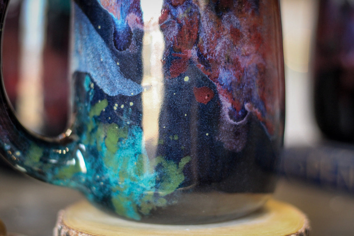 24-B Rainbow Stellar Mug - MINOR MISFIT, 25 oz. - 10% off (This listing is for one mug)