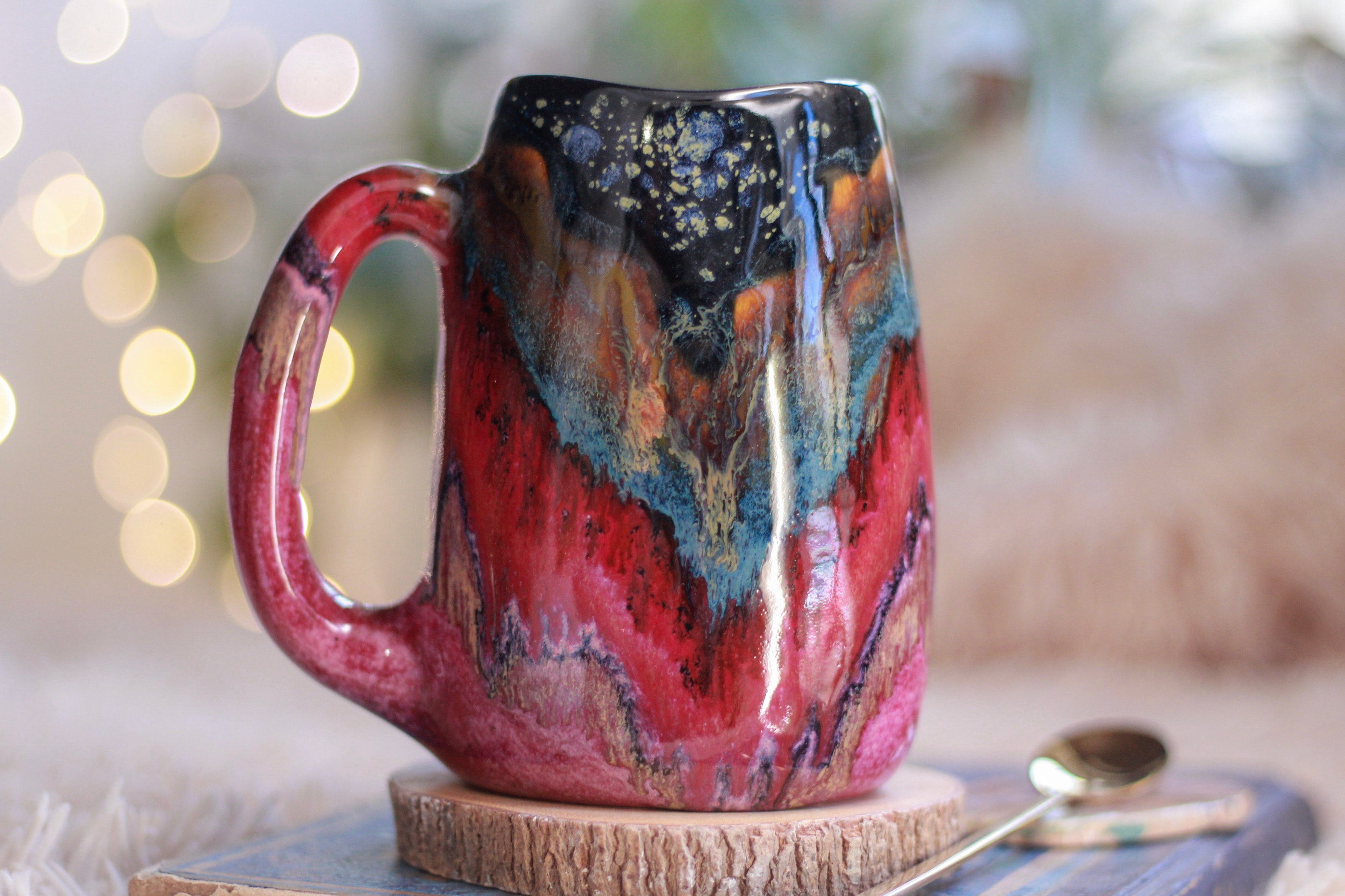 03-A Green Mountain Midnight Mug, 21 oz.