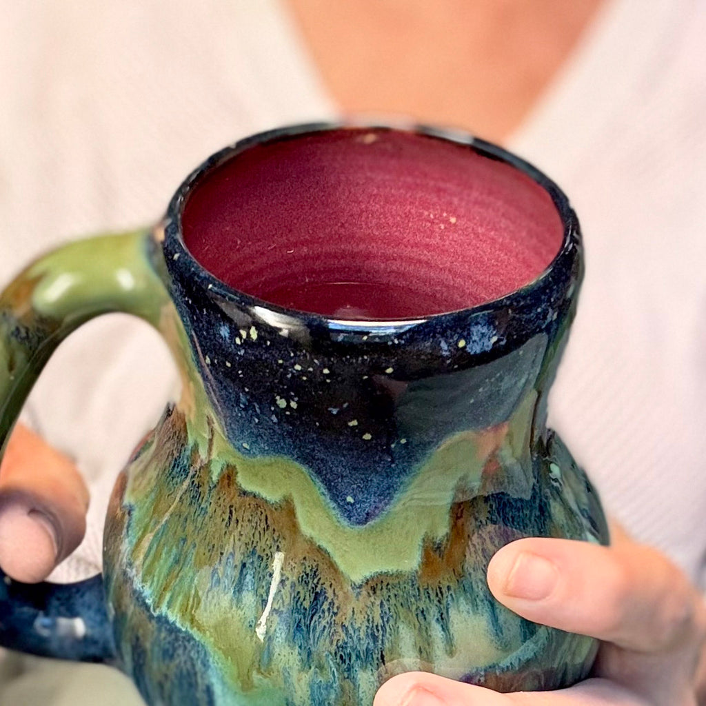 02-B Misty Mountain Midnight Curvy Mug - TOP SHELF MISFIT, 24 oz.