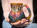 03-B Molten Cheetah Textured Mug, 19 oz.