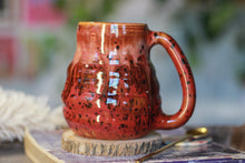 Load image into Gallery viewer, 03-E Red Speckled PROTOTYPE Textured Mug, 23 oz.