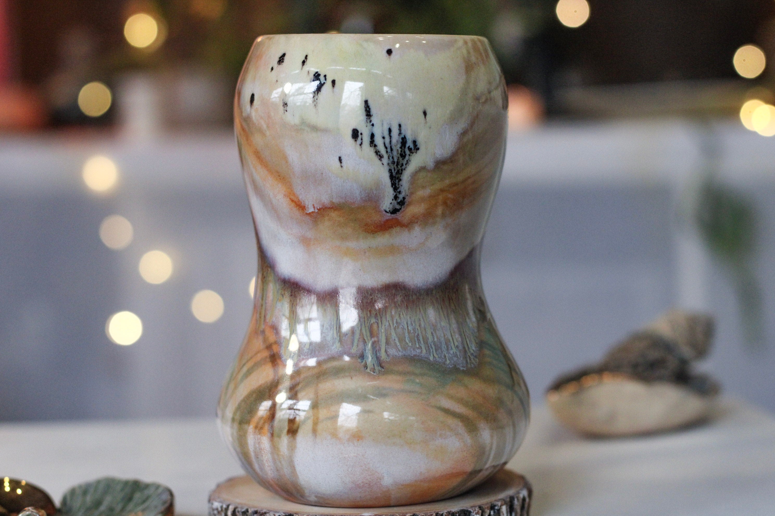 03-B Soft Earth Series PROTOTYPE Gourd Mug - MISFIT, 24 oz. - 20% off