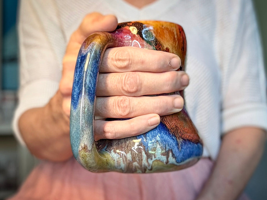 03-C Rainbow Grotto Gourd Mug, 18 oz.