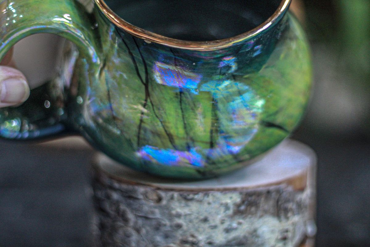 16-A PROTOTYPE Labradorite Squat Mug - ODDBALL, 20 oz. - 15% off