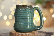 Load image into Gallery viewer, 19-F Simply Turquoise Notched Textured Divot Mug, 14 oz.