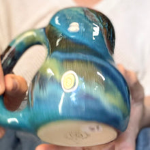 Load image into Gallery viewer, 23-D Turquoise FLOW Mid Mod Mug, 16 oz.