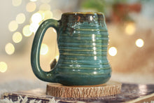 Load image into Gallery viewer, 19-F Simply Turquoise Notched Textured Divot Mug, 14 oz.