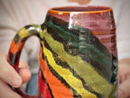 24-D Rainbow Family Variation Swirly Mug, 24 oz.
