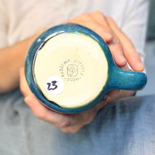 Load image into Gallery viewer, 23-D Turquoise FLOW Mid Mod Mug, 16 oz.