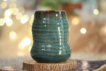 Load image into Gallery viewer, 19-F Simply Turquoise Notched Textured Divot Mug, 14 oz.