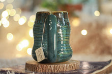 Load image into Gallery viewer, 19-F Simply Turquoise Notched Textured Divot Mug, 14 oz.