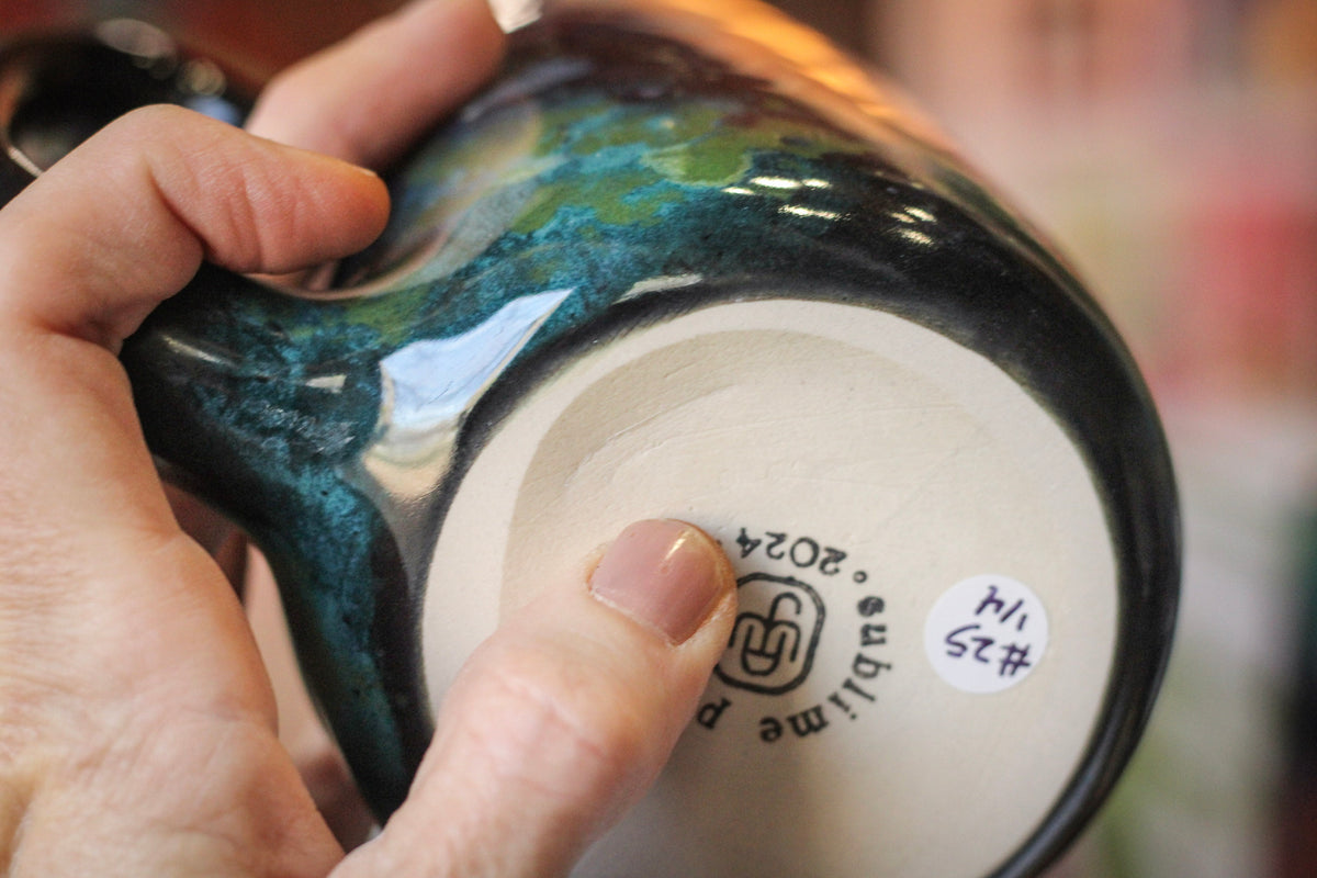 24-B Rainbow Stellar Mug - MINOR MISFIT, 25 oz. - 10% off (This listing is for one mug)