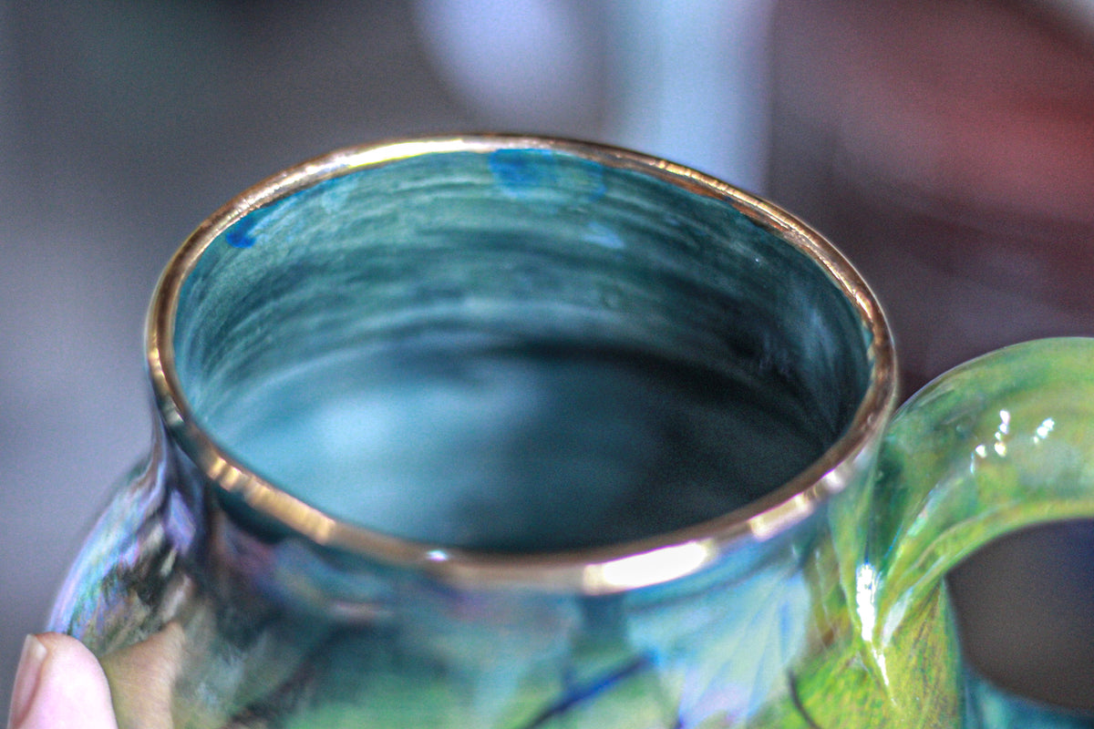 16-A PROTOTYPE Labradorite Squat Mug - ODDBALL, 20 oz. - 15% off
