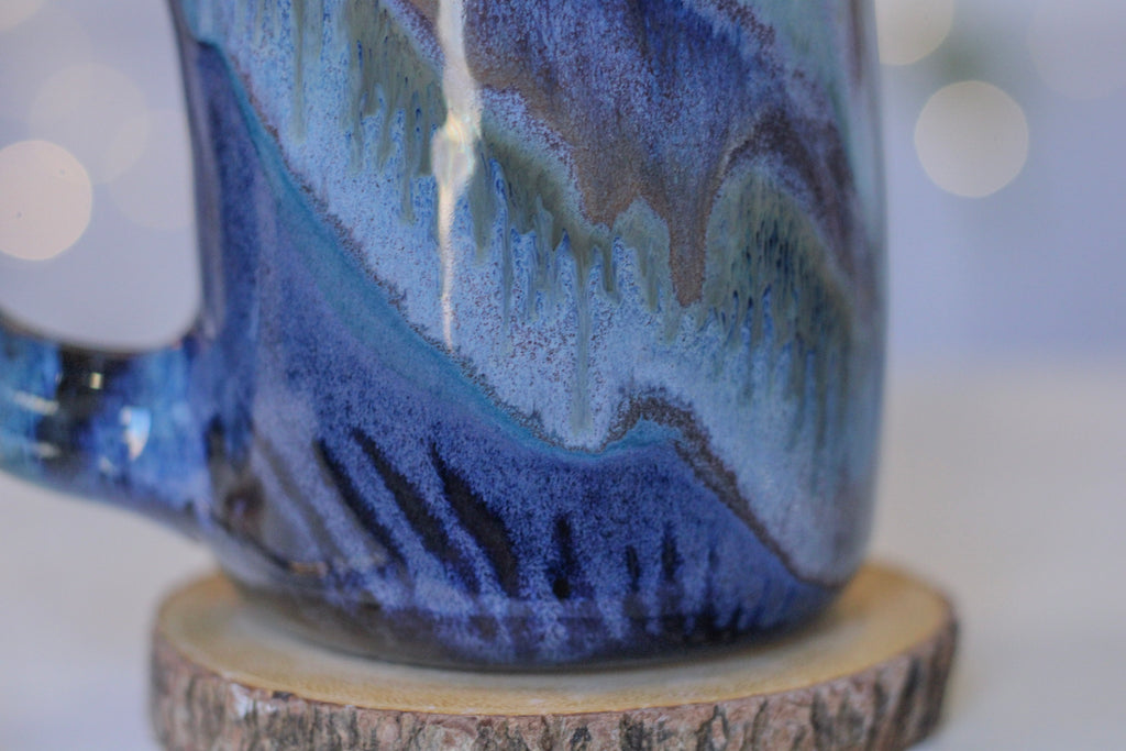 22-B Soft Earth Series Blue/Black PROTOTYPE Mug - MINOR MISFIT, 23 oz. - 10% off
