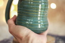 Load image into Gallery viewer, 19-F Simply Turquoise Notched Textured Divot Mug, 14 oz.