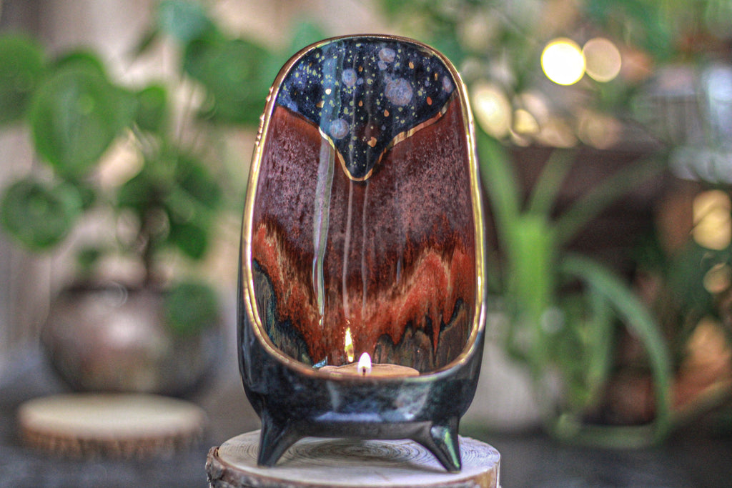 18-B Starry Night Candle Holder - TOP SHELF MISFIT