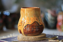 Load image into Gallery viewer, 09-F Pumpkin Chai EXPERIMENT Textured Crock Mug, 17 oz.