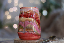 Load image into Gallery viewer, 14-E Red EXPERIMENT Textured Divot Mug, 16 oz.