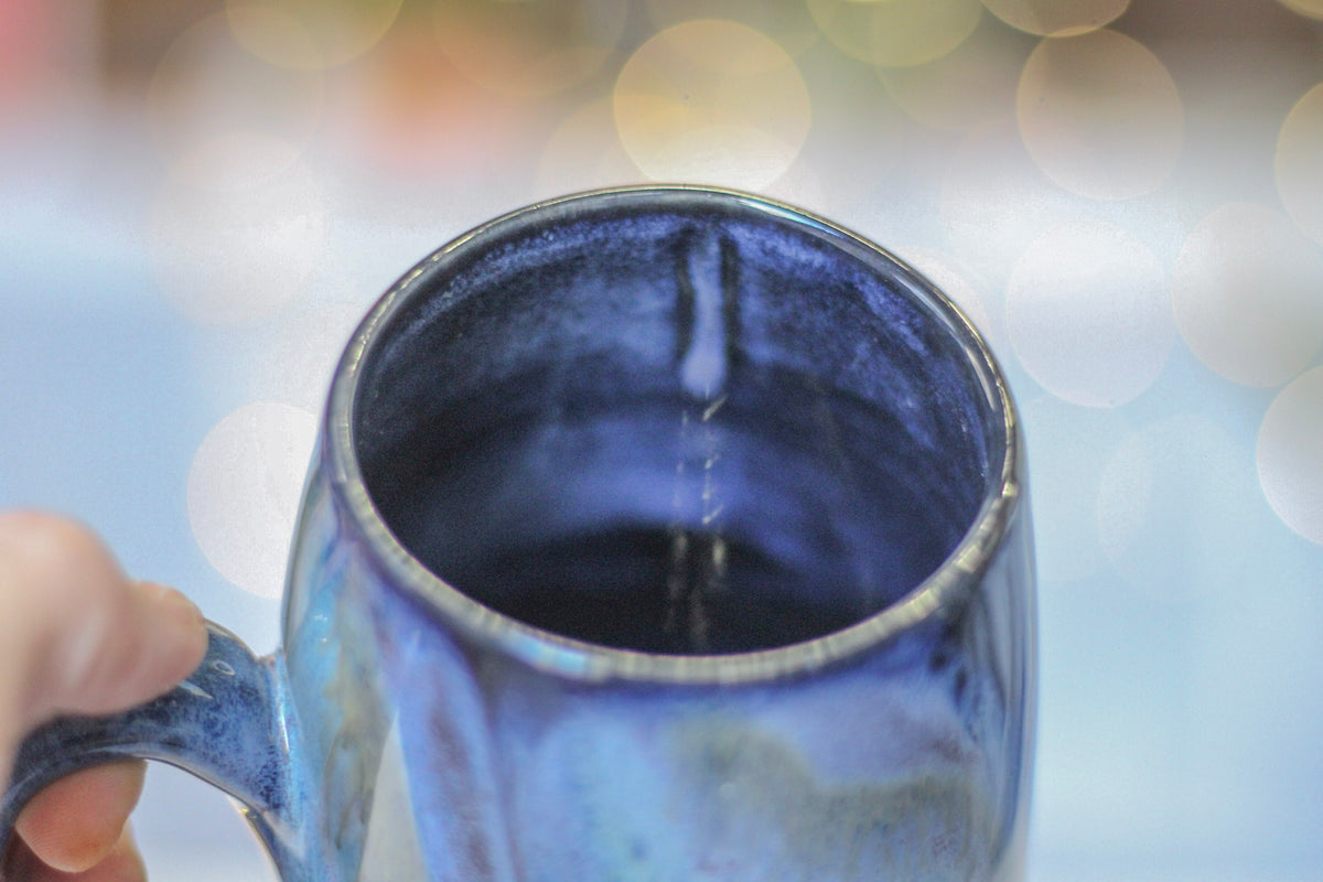 22-B Soft Earth Series Blue/Black PROTOTYPE Mug - MINOR MISFIT, 23 oz. - 10% off