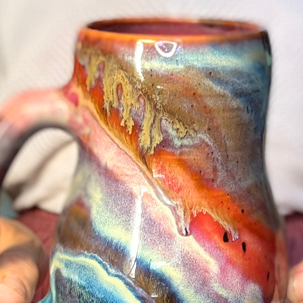 03-D Rainbow Grotto Mid Mod Mug, TOP SHELF - 22 oz.