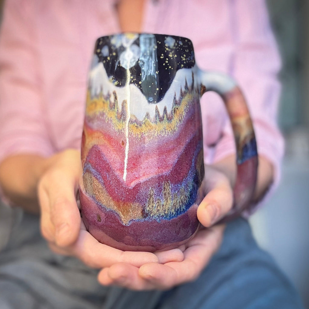 03-B Purple Mountain Majesty Slender Mug, 27 oz.